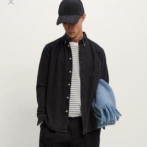 Zara Black Denim Shirt